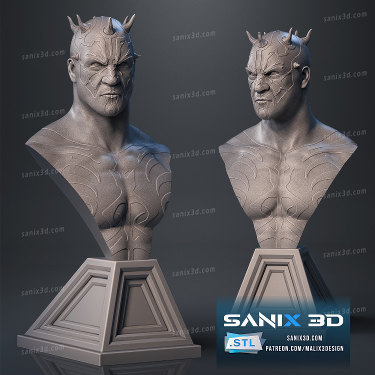 Darth Red ( bust ) - STL Files