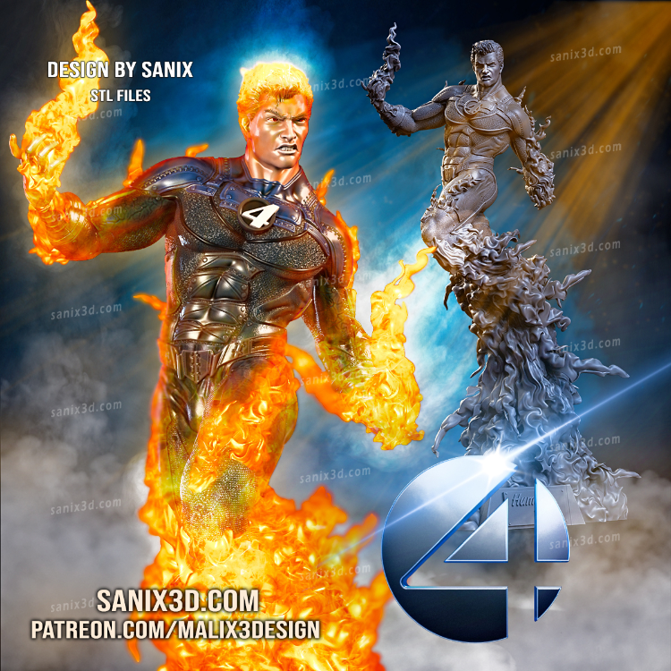 Human Torch - STL Files