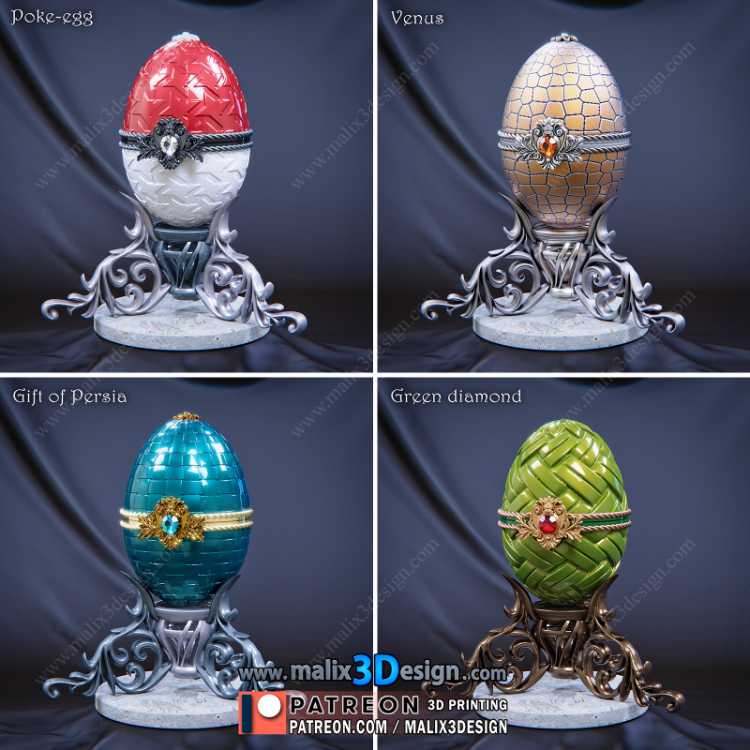 Fabergé ( pack 3 ) - STL Files