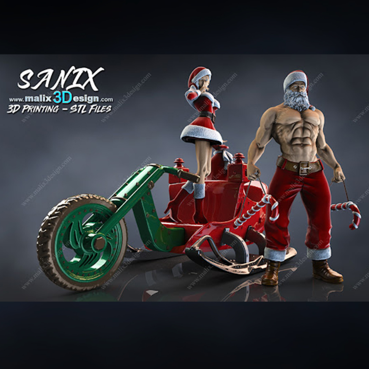 SANTA CLAUS ( set ) - for 3D Printing