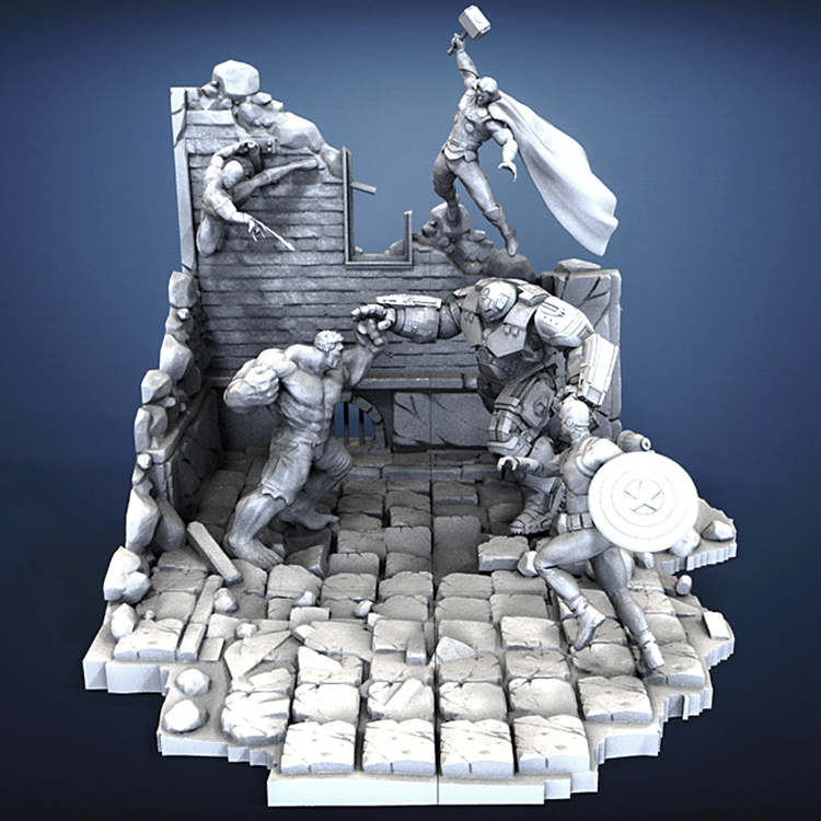 AVENGERS ( diorama ) - STL Files