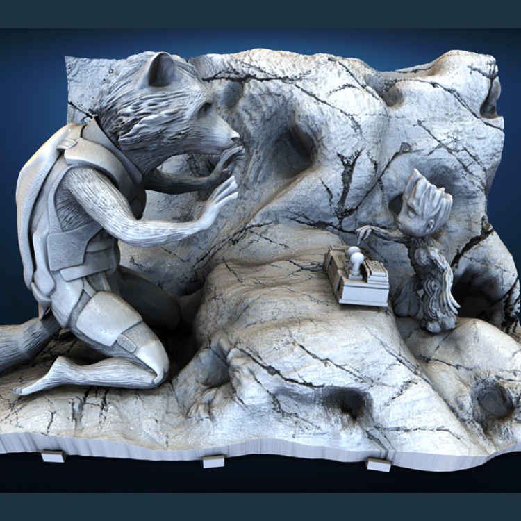 Guardians of the Galaxy ( diorama ) - STL Files