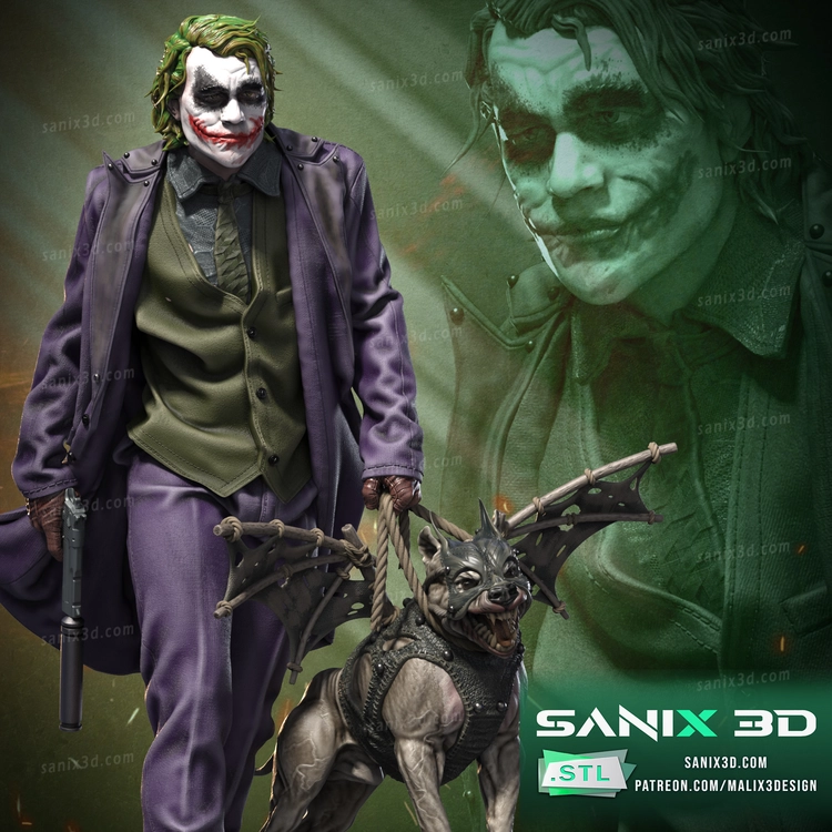 Heath Ledger ( Mr. "J" ) - 3D Printing Files