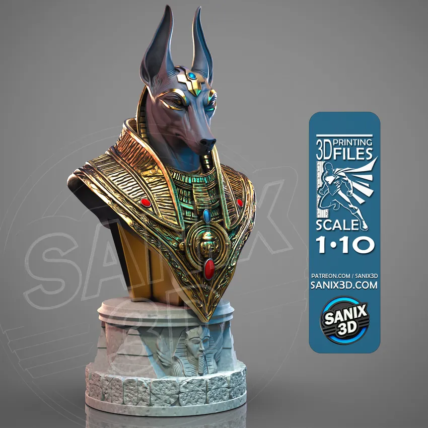 ANUBIS ( bust ) - STL Files