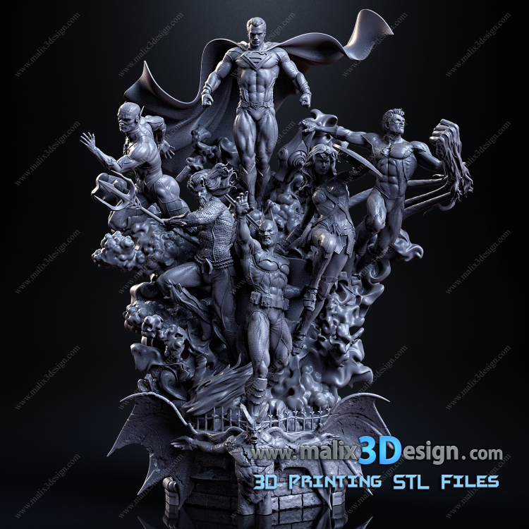 Justice Team - STL Files