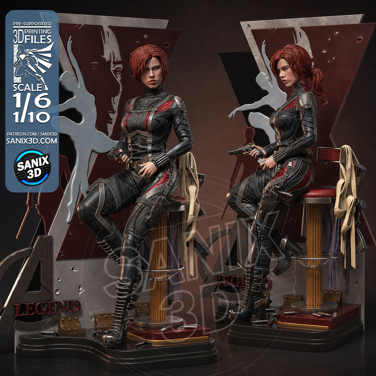 LEGEND / Natasha - Red Room / 3D Printing Files