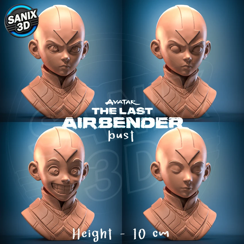 AVATAR ( bust + 4 heads ) - STL Files
