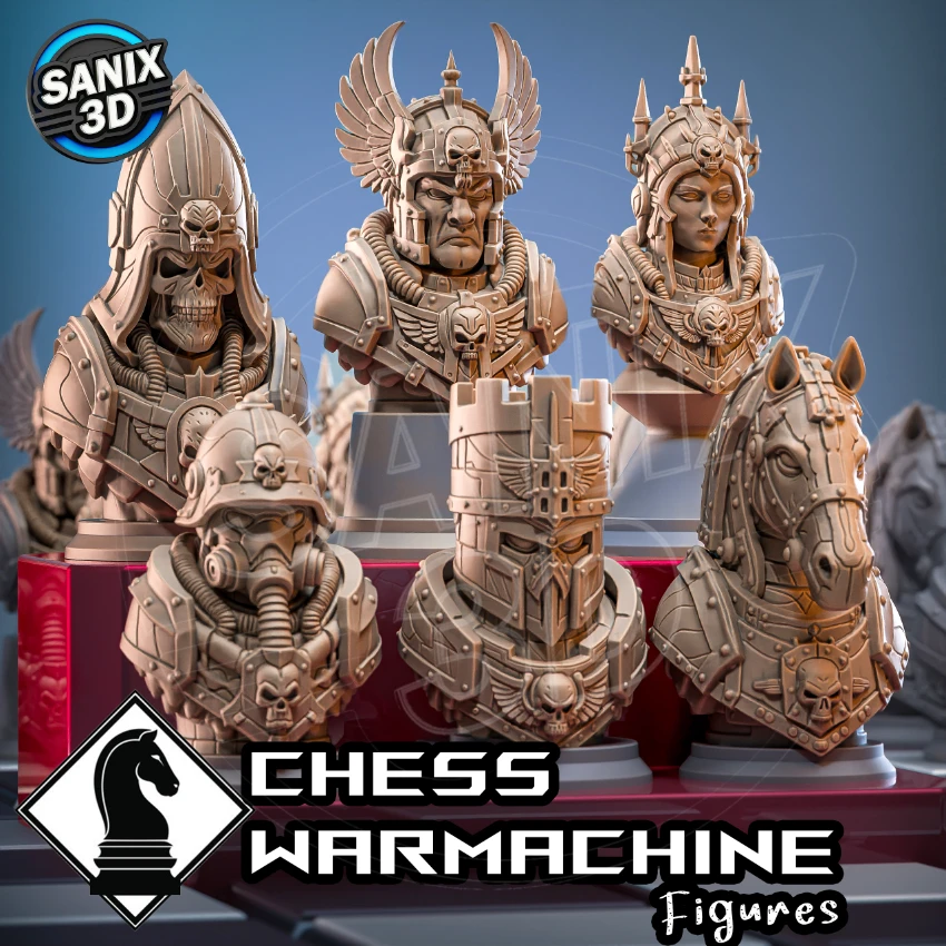 Chess Figures ( WARMACHINE ) / July Collection 2026 ( STL Files )
